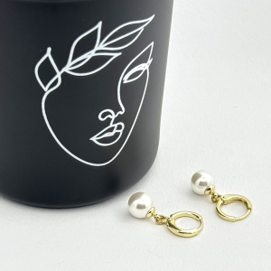 Cercei placati cu aur 18K – CRISSA Cercei placati cu aur 18K – CRISSA