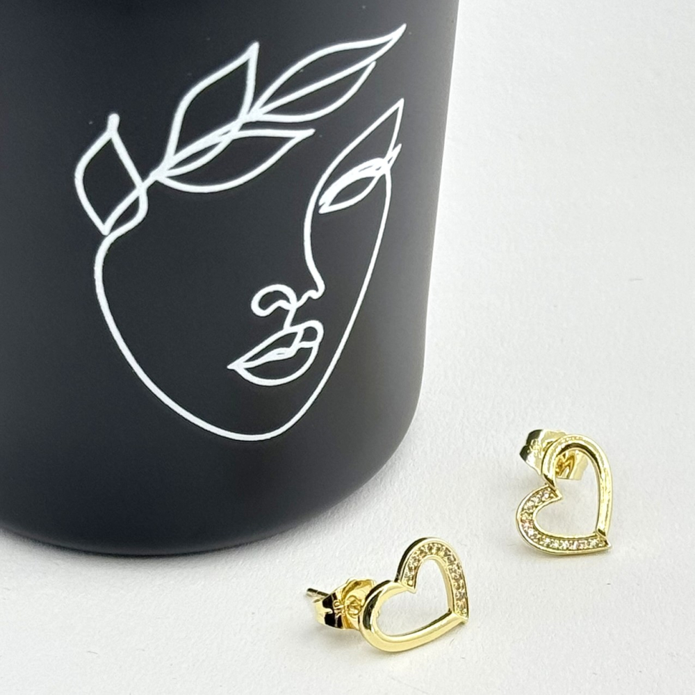 Cercei placati cu aur 18K – CRISSA