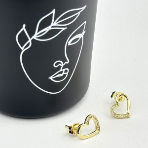 Cercei placati cu aur 18K – CRISSA