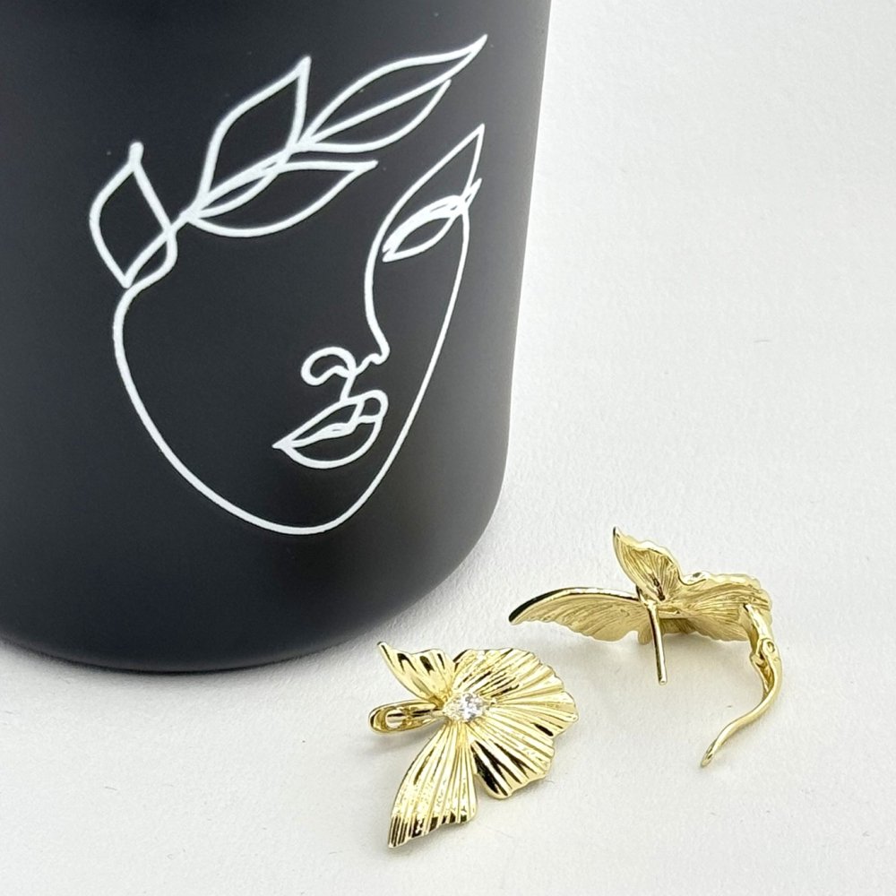 Cercei placati cu aur 18K – CRISSA