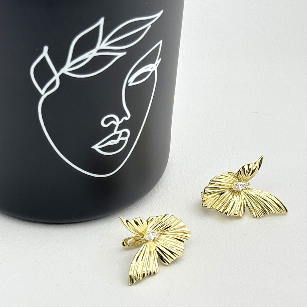 Cercei placati cu aur 18K – CRISSA