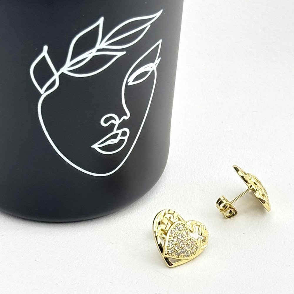 Cercei placati cu aur 18K – CRISSA