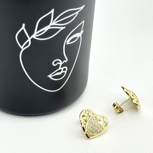 Cercei placati cu aur 18K – CRISSA