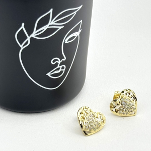 Cercei placati cu aur 18K – CRISSA