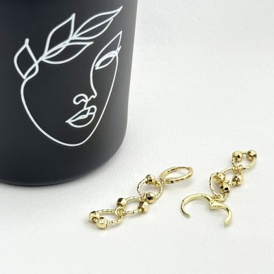 Cercei placati cu aur 18K – CRISSA