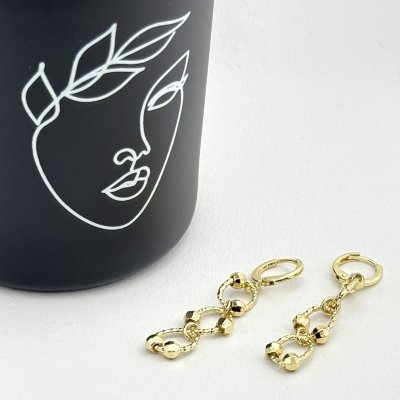 Cercei placati cu aur 18K – CRISSA