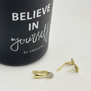 Cercei placati cu aur 18K – CRISSA Cercei placati cu aur 18K – CRISSA