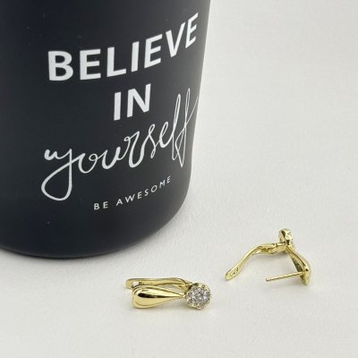 Cercei placati cu aur 18K – CRISSA Cercei placati cu aur 18K – CRISSA