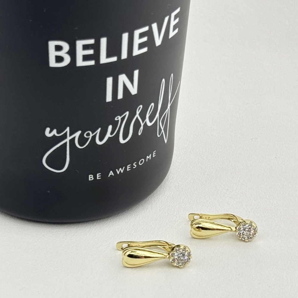 Cercei placati cu aur 18K – CRISSA