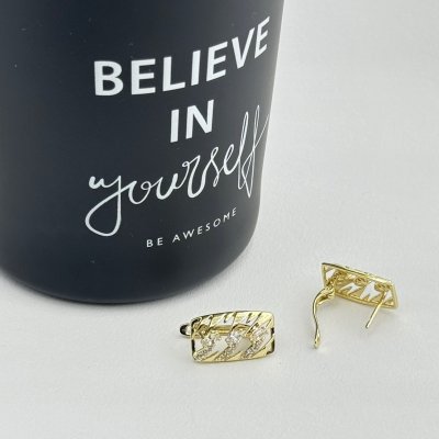 Cercei placati cu aur 18K – CRISSA Cercei placati cu aur 18K – CRISSA