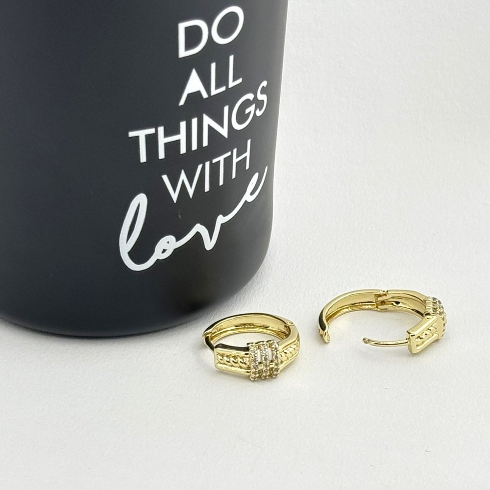 Cercei placati cu aur 18K – CRISSA