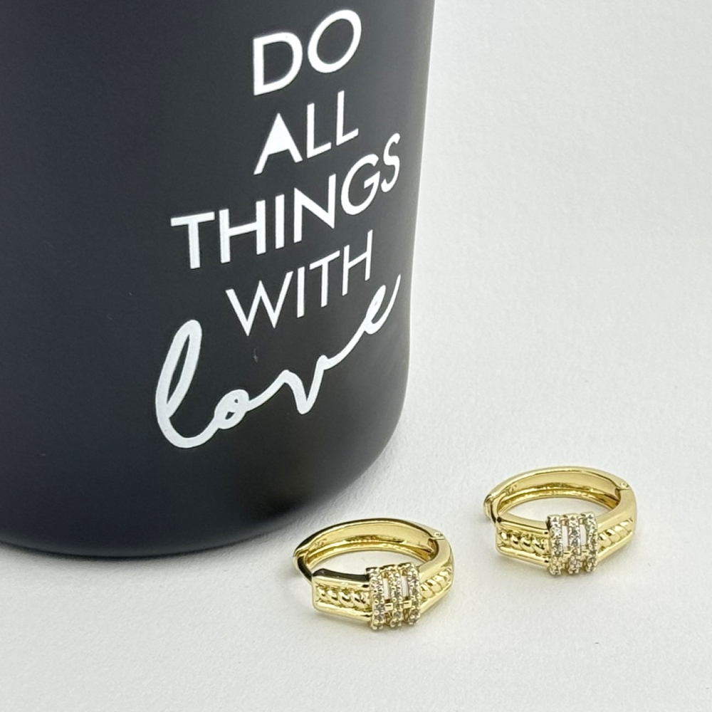 Cercei placati cu aur 18K – CRISSA