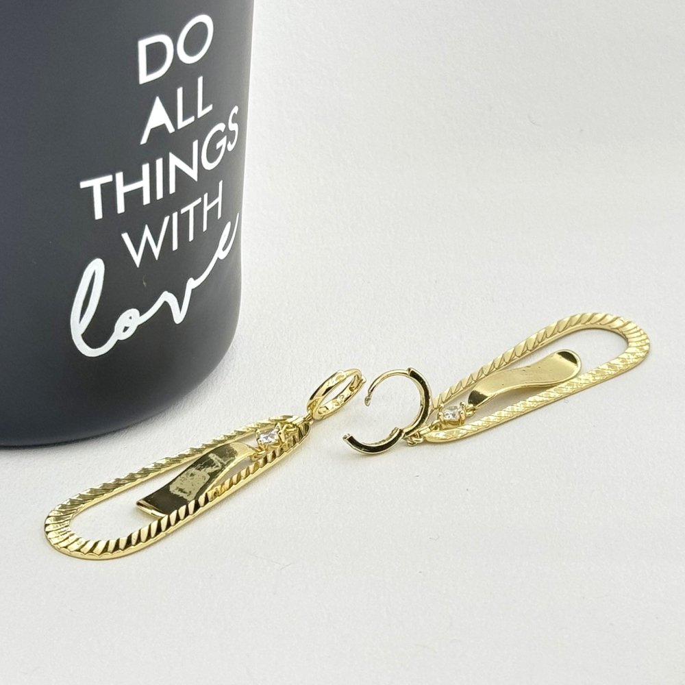 Cercei placati cu aur 18K – CRISSA