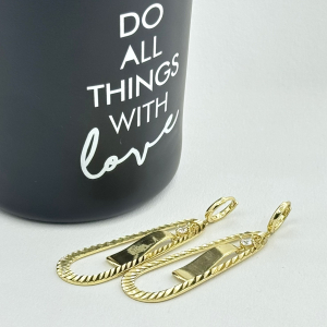 Cercei placati cu aur 18K – CRISSA