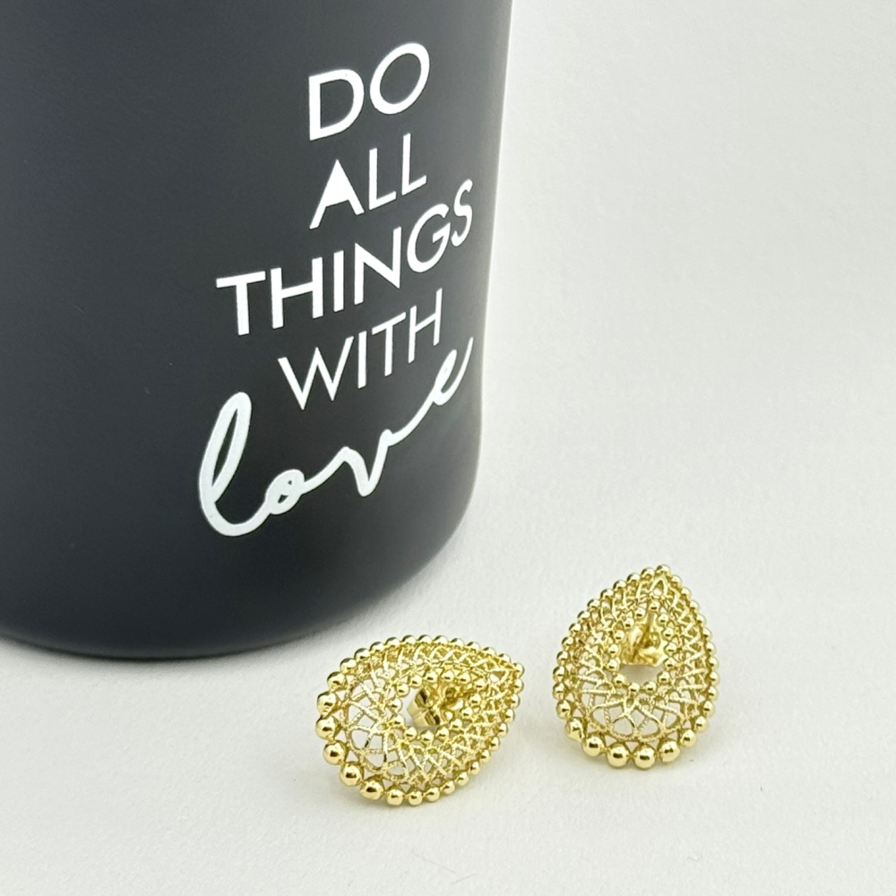 Cercei placati cu aur 18K – CRISSA