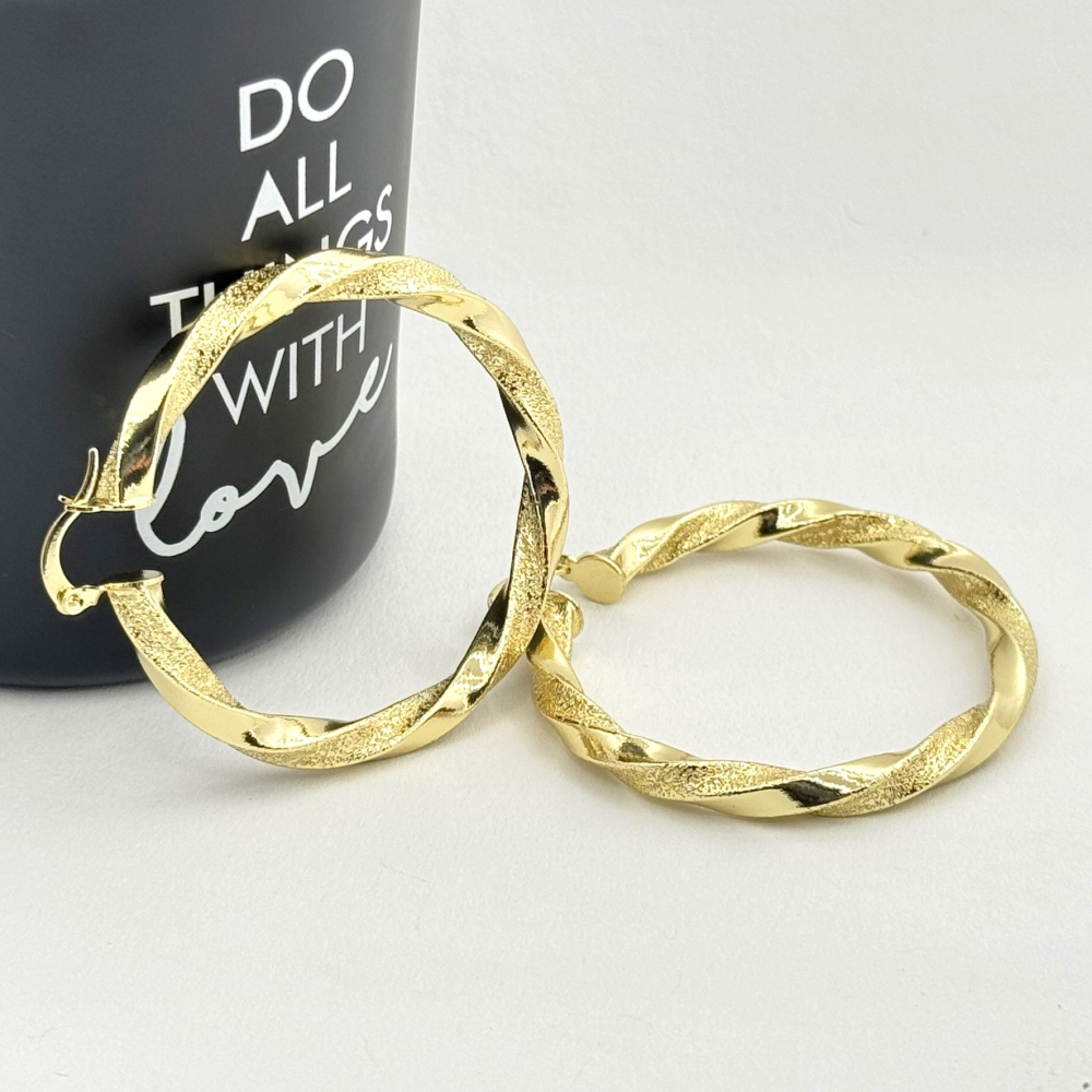 Cercei placati cu aur 18K – CRISSA