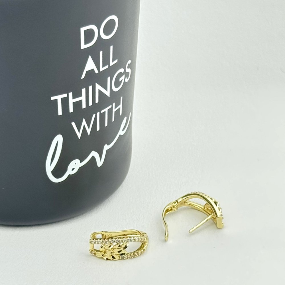 Cercei placati cu aur 18K – CRISSA