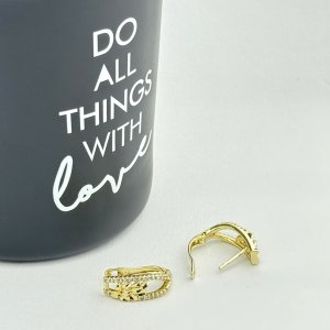 Cercei placati cu aur 18K – CRISSA