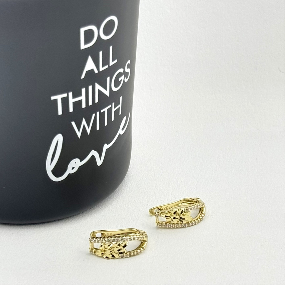 Cercei placati cu aur 18K – CRISSA