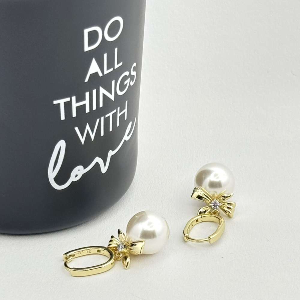 Cercei placati cu aur 18K – CRISSA