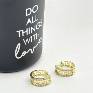 Cercei placati cu aur 18K – CRISSA