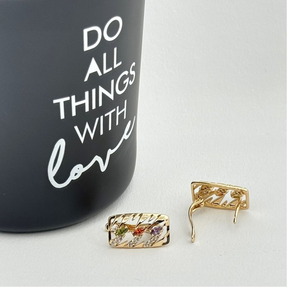 Cercei placati cu aur 18K – CRISSA