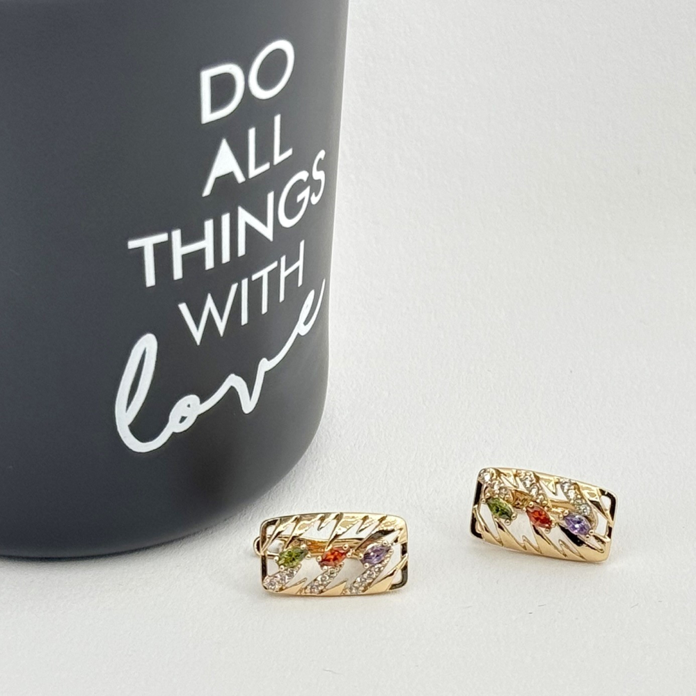 Cercei placati cu aur 18K – CRISSA