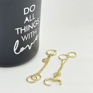 Cercei placati cu aur 18K – CRISSA