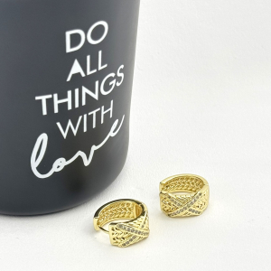 Cercei placati cu aur 18K – CRISSA Cercei placati cu aur 18K – CRISSA