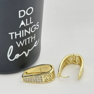 Cercei placati cu aur 18K – CRISSA Cercei placati cu aur 18K – CRISSA