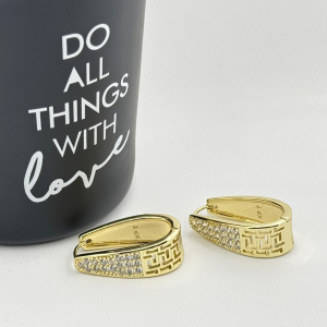 Cercei placati cu aur 18K – CRISSA Cercei placati cu aur 18K – CRISSA