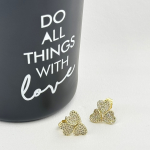 Cercei placati cu aur 18K – CRISSA Cercei placati cu aur 18K – CRISSA