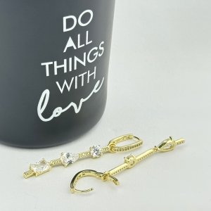 Cercei placati cu aur 18K – CRISSA Cercei placati cu aur 18K – CRISSA