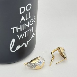 Cercei placati cu aur 18K – CRISSA Cercei placati cu aur 18K – CRISSA