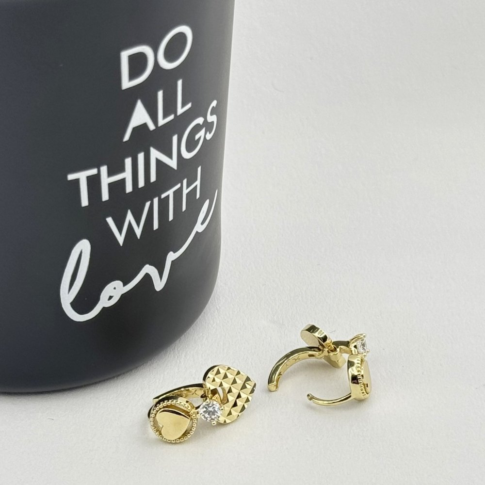 Cercei placati cu aur 18K – CRISSA Cercei placati cu aur 18K – CRISSA