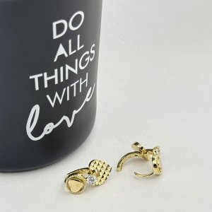 Cercei placati cu aur 18K – CRISSA Cercei placati cu aur 18K – CRISSA