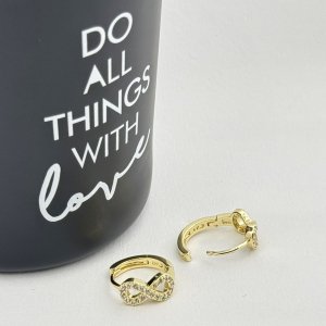 Cercei placati cu aur 18K – CRISSA Cercei placati cu aur 18K – CRISSA