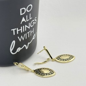 Cercei placati cu aur 18K – CRISSA Cercei placati cu aur 18K – CRISSA