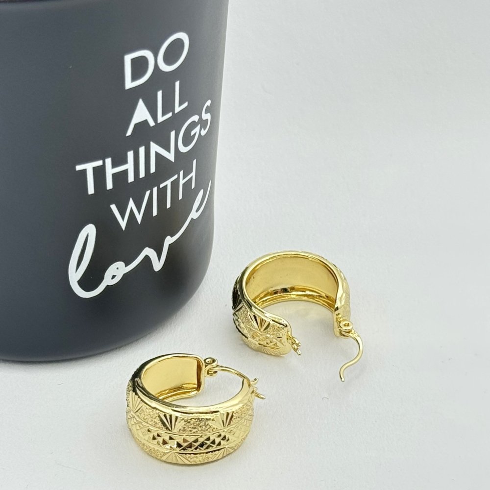 Cercei placati cu aur 18K – CRISSA Cercei placati cu aur 18K – CRISSA