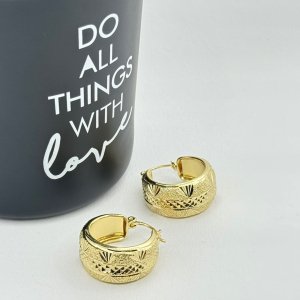 Cercei placati cu aur 18K – CRISSA Cercei placati cu aur 18K – CRISSA