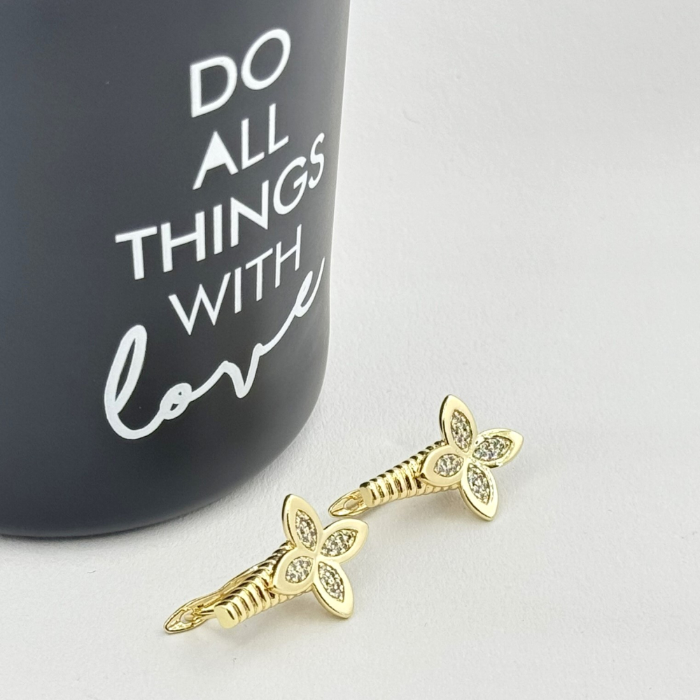 Cercei placati cu aur 18K – CRISSA Cercei placati cu aur 18K – CRISSA