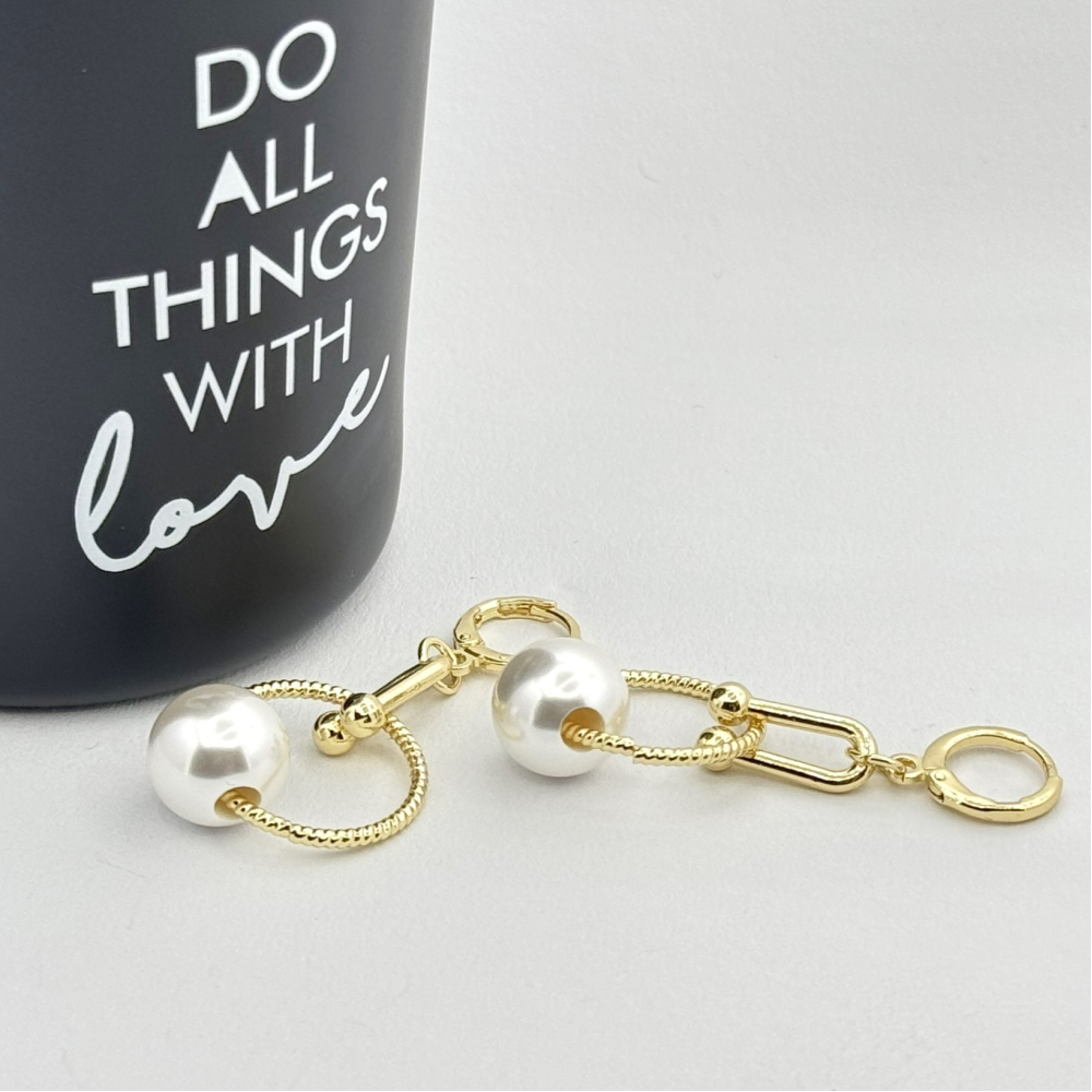 Cercei placati cu aur 18K – CRISSA Cercei placati cu aur 18K – CRISSA