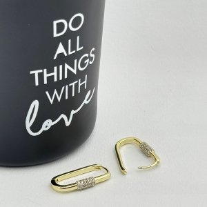 Cercei placati cu aur 18K – CRISSA Cercei placati cu aur 18K – CRISSA