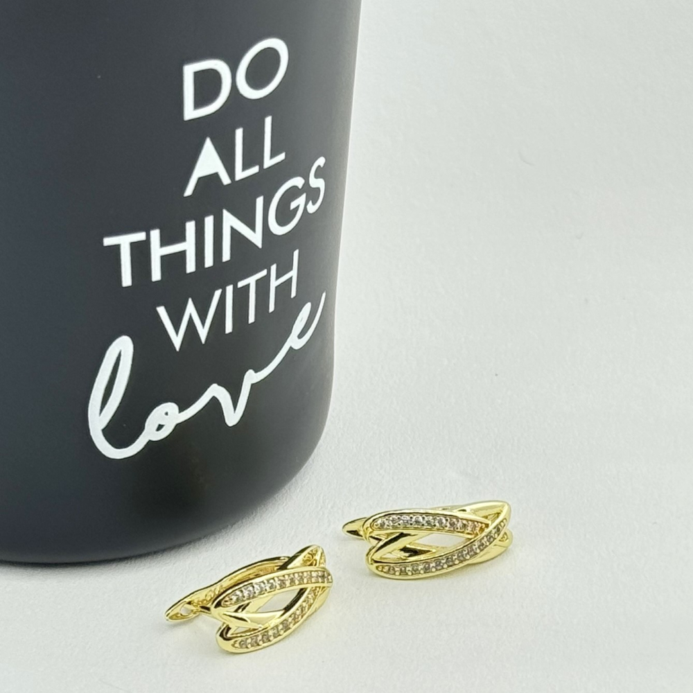 Cercei placati cu aur 18K – CRISSA Cercei placati cu aur 18K – CRISSA