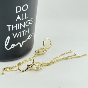 Cercei placati cu aur 18K – CRISSA Cercei placati cu aur 18K – CRISSA