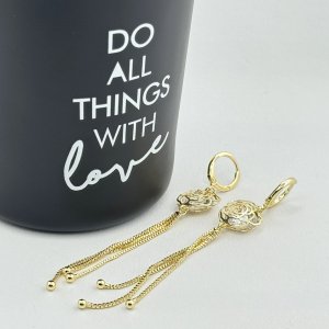 Cercei placati cu aur 18K – CRISSA Cercei placati cu aur 18K – CRISSA