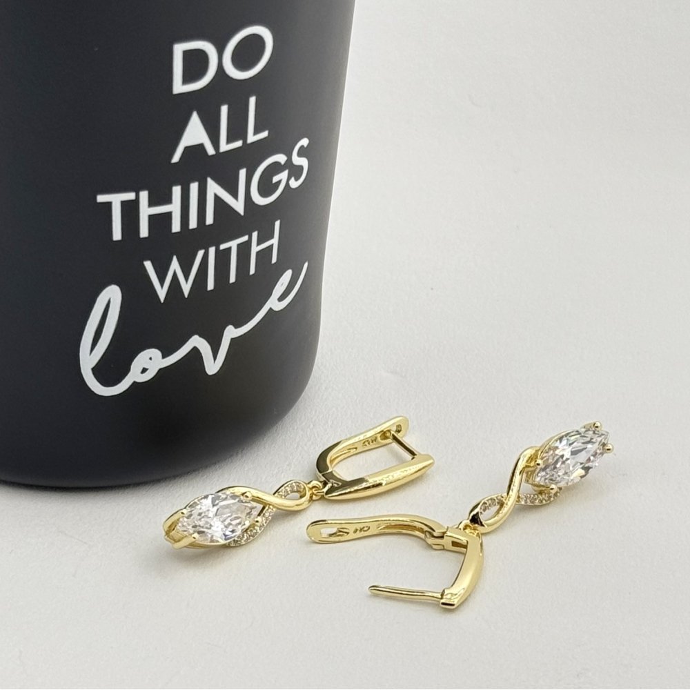 Cercei placati cu aur 18K – CRISSA Cercei placati cu aur 18K – CRISSA