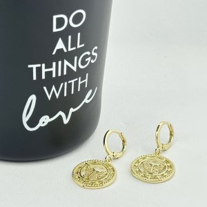 Cercei placati cu aur 18K – CRISSA Cercei placati cu aur 18K – CRISSA