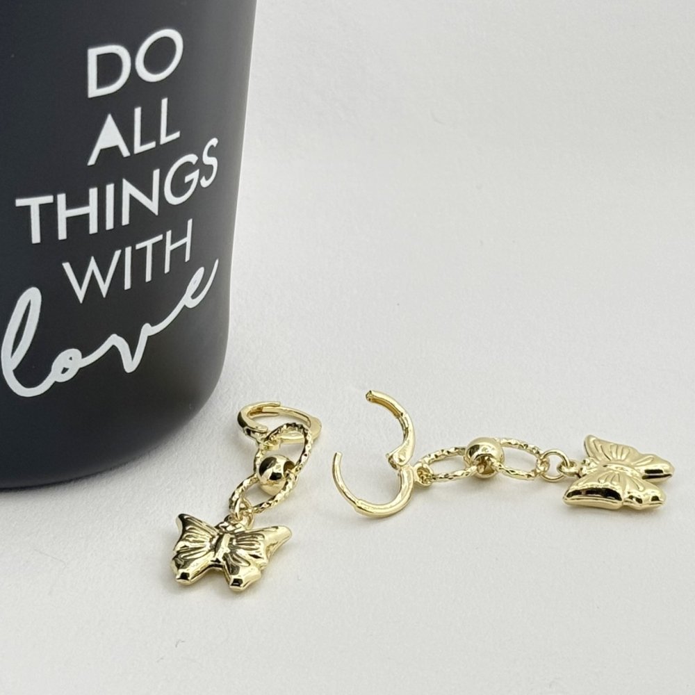 Cercei placati cu aur 18K – CRISSA Cercei placati cu aur 18K – CRISSA