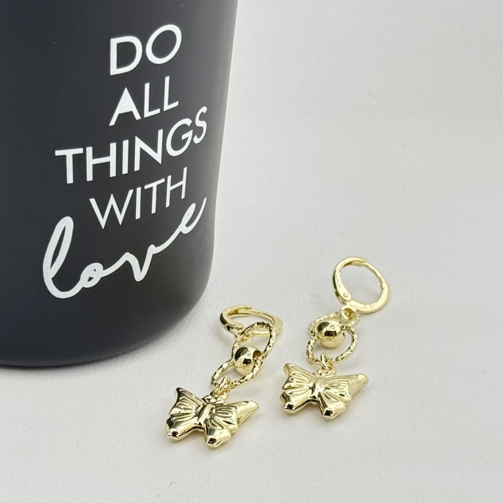 Cercei placati cu aur 18K – CRISSA Cercei placati cu aur 18K – CRISSA